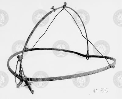 Plankton net metal frame. Opening device with a 30-inch opening.