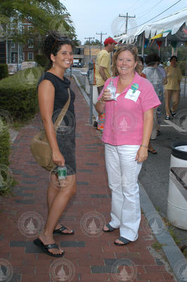 Danielle Fino and Julia Westwater at the street festival.