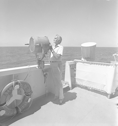 Herb Babbitt on the Atlantis II.