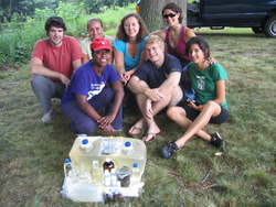 "River group" that is currently sampling rivers in RI and southern MA.