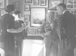 George Clarke (far right) at Henry Bryant Bigelow volume dedication.