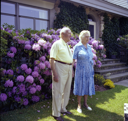 Mr. and Mrs. Van Alan Clark at their home.
