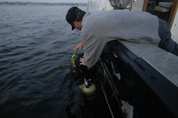 Rocky Geyer assisting the divers