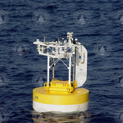 KAUST surface buoy deployed in the Red Sea.