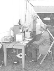 Ed Chute and Elmer Barstow, Electronics Shop Technicians
