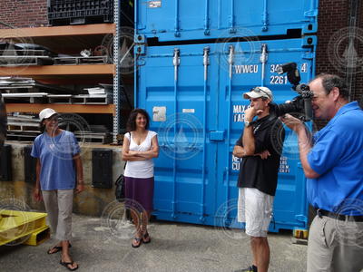 Suni Williams, Dina Pandya, Bruce Strickrott and photographer Tom Kleindinst.