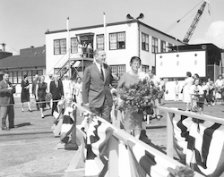 Mary Sears at the Atlantis II launching