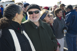 Olimpia (Bebe) McCall and Bruce Tripp at the Oceanus farewell.