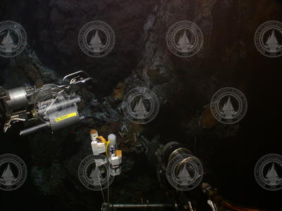 Alvin manipulator sampling at TAG, MAR during Alving Dive 3897.