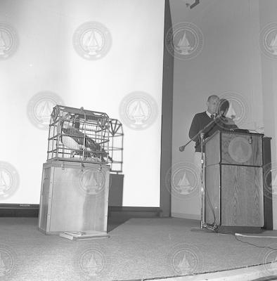 Albatross Award being presented by Arthur E. Maxwell.