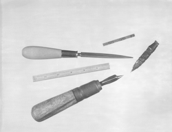 Buzzy McLaughlin's scrimshaw tools