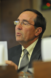 Don Anderson participating in congressional hearing panel testimony.