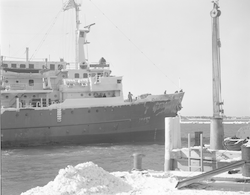 Atlantis II at WHOI dock.