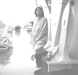 On deck of Chain, Rose Lorraine Barbour
