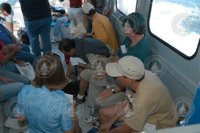 Guests on board the Minuteman during the transit to MVCO.