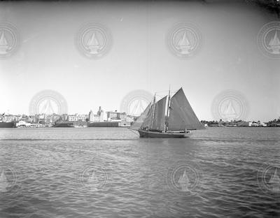 Schooner off San Juan.