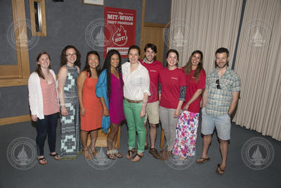 Group photo of MIT-WHOI Joint Program graduates at the reception.