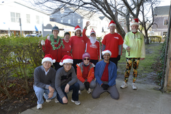 Group photo of this year's Jingle Bell joggers.