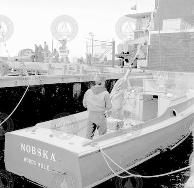The Nobska alongside WHOI dock