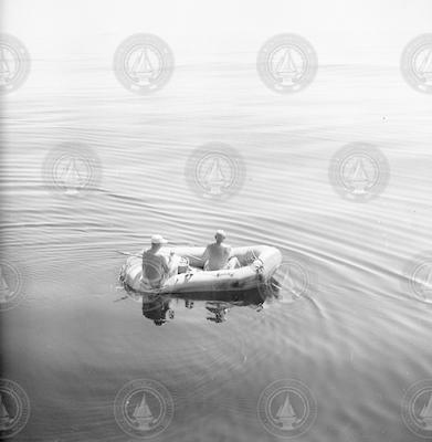 Scott Bray and Bill Shields in raft.