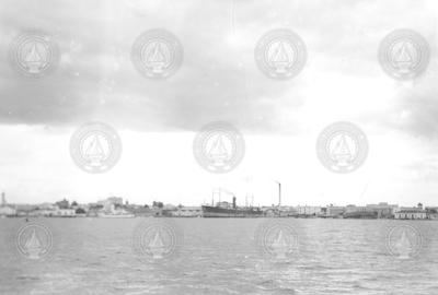 Ships along the Cuban shoreline