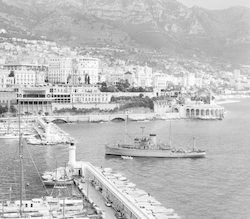 R/V Chain entering harbor in Monaco.