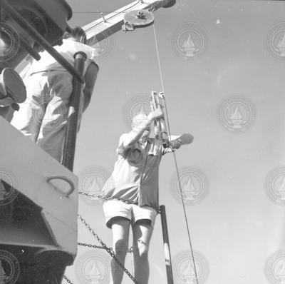 Robert Stanley working on Nansen bottles