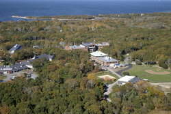 Aerial view of the Quissett Campus.