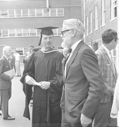 Fred and Paul Mangelsdorft at Joint Program commencement.