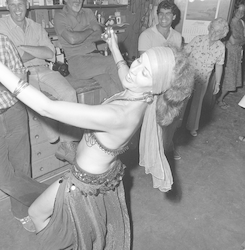 Bellydancer at Carl Young's birthday party.