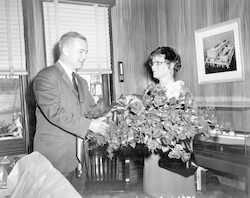 President of Maryland Shipbuilding and Mary Sears