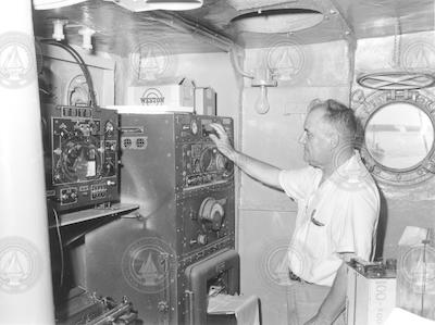Charles Burnham radio operator aboard Crawford