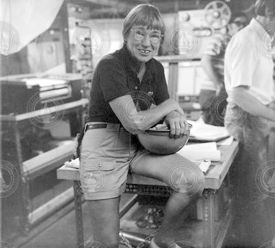 Betty Bunce in main lab of Atlantis II