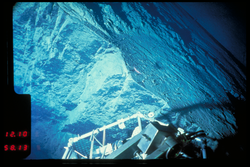 Rocky slope viewed during Alvin dive 612.