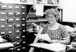 Mary Sears in her office.