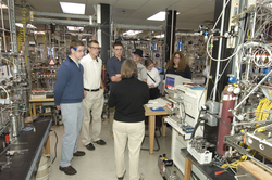 National Ocean Science Bowl (NOSB) winners touring NOSAMS facility.