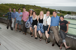 Group of graduates at the 2014 Graduate Reception. Names below.