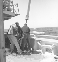 Working on deck of the Atlantis II