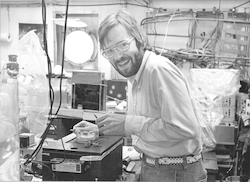 Bob Campenot in lab