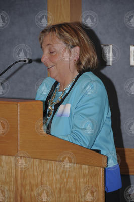Mitzi Crane giving the event featured presentation.