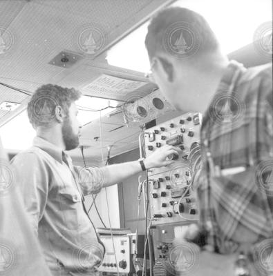 Top lab aboard the Atlantis II during Thresher search