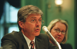 Anthony Janetos during his Senate testimony