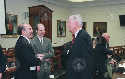 Andy Solow,  Terry Schaff and Admiral James Watkins