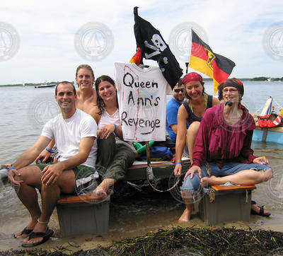 The Queen Ann's Revenge and crew on their ABAB.
