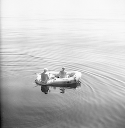 Scott Bray and Bill Shields in raft.