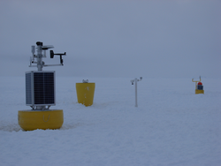 Ice-Based Observatory (IBO) after successful deployment.