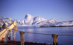 View of terrain near Godthaab, Greenland