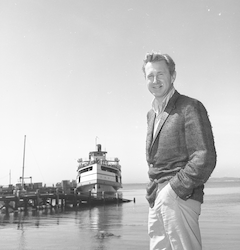 Lloyd Bridges on the WHOI dock.