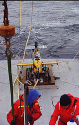 VPR (video plankton recorder) on deck.