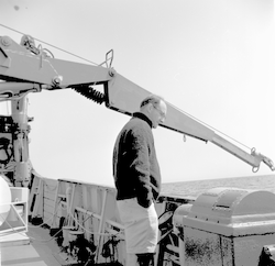 Dave Folger on the deck of Gosnold